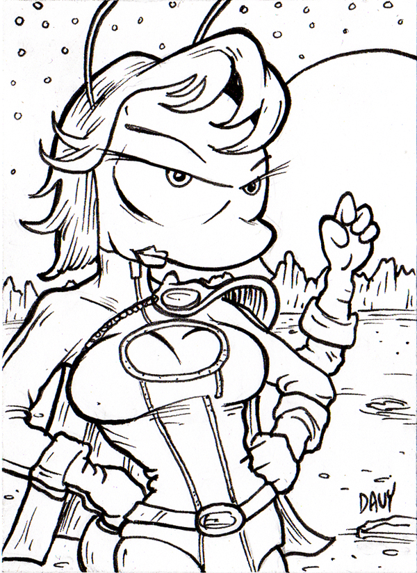 Frenchy as Power Girl!