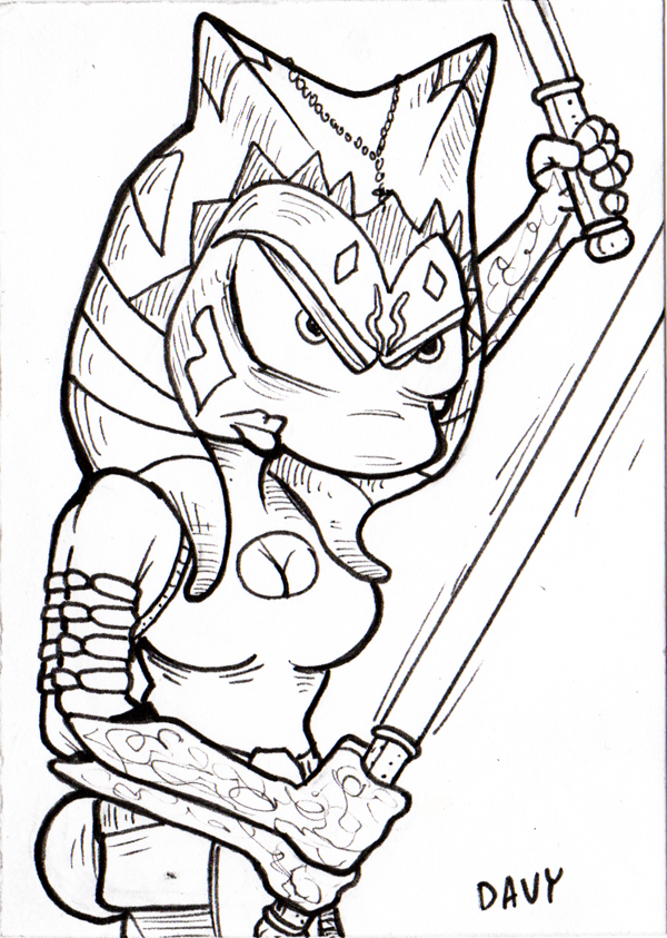 Frenchy as Ahsoka Tano from Star Wars