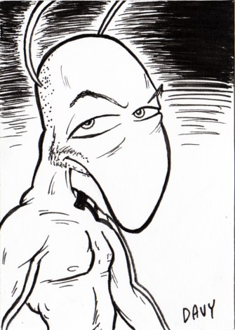 INKtober - Day 23 - Weaver as Cesaro - SHERPA