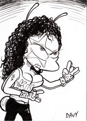 INKtober - Day 28 - Frenchy as Paul Stanley - SHERPA