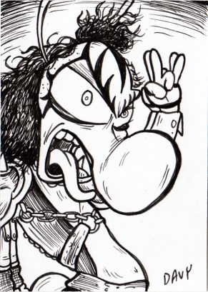 INKtober - Day 31 - Charmy as Gene Simmons - SHERPA
