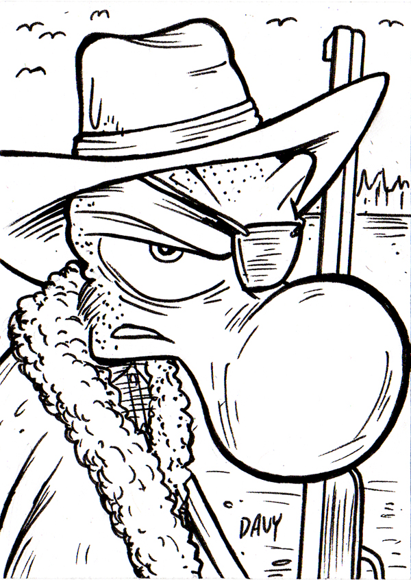 Charmy as Gooser Dadburn - John Wayne/Rooster Cogburn parody.