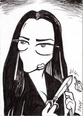 Day 16 - Frenchy as Morticia Addams LR