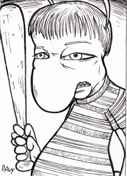 Day 21 - Turtle as Pugsley Addams LR
