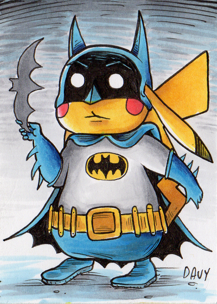 Bat Pikachu - Pikachu as Batman