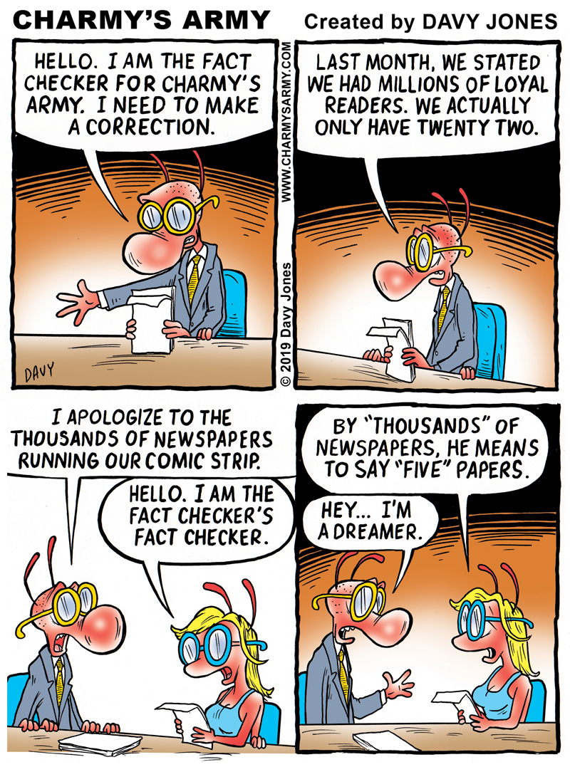 Charmy's Army the Comic Strip gets "fact checked"...