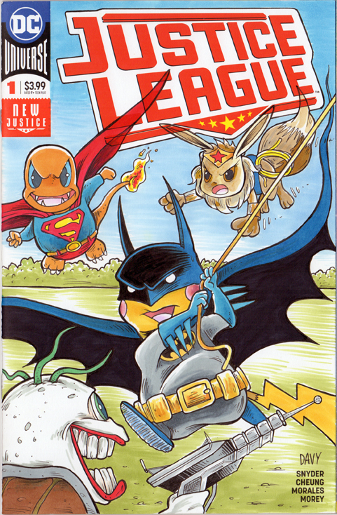 Pokemon as the Justice League with Copic Markers