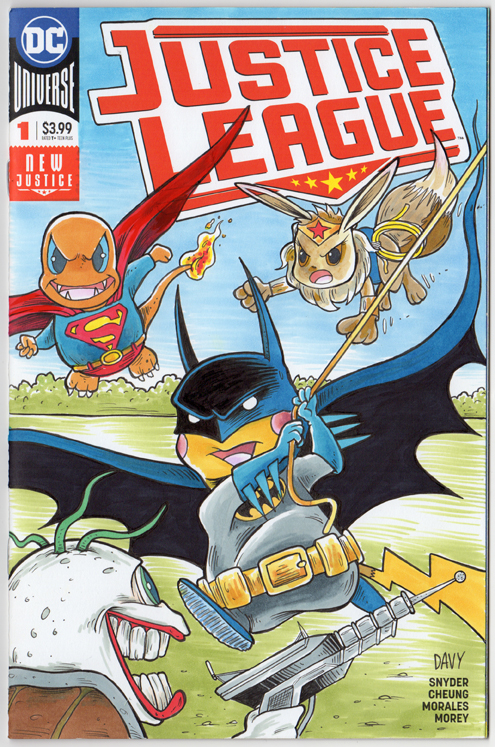 Pokemon as the Justice League with a little paint