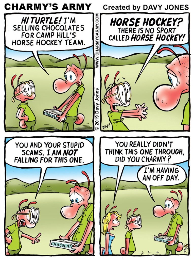 Charmy's latest get-rich-quick scheme.