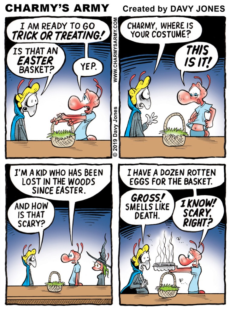 Charmy's Army runs a new Halloween comic strip for 2019.