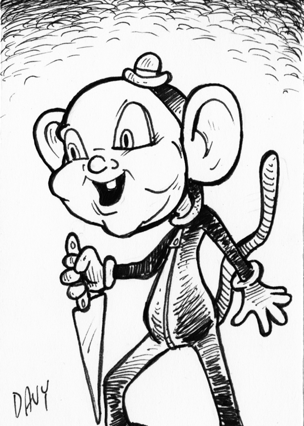 Flimp the Chimp as the Baby Face Killer.