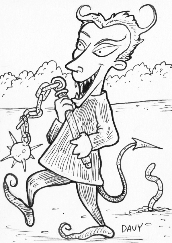 INKtober Day 14 - Lock from The Nightmare Before Christmas