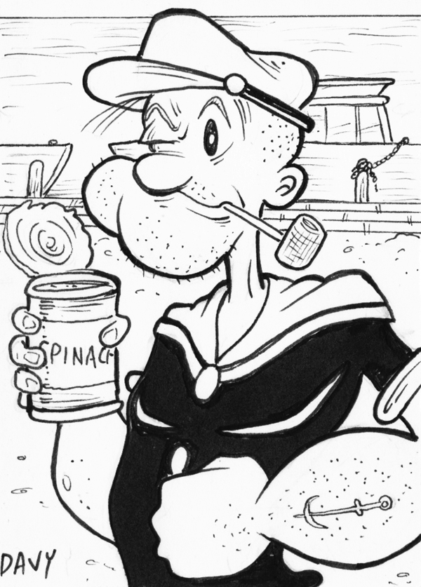 INKtober Day 23 - Popeye