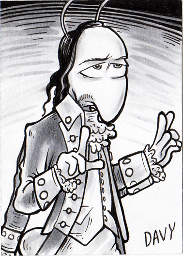Weaver from my comic strip Charmy's Army as Lin-Manuel Miranda's Alexander Hamilton