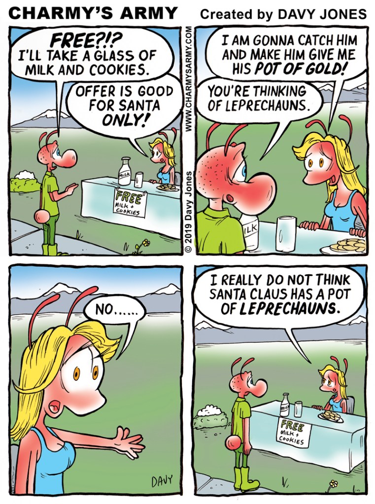 Frenchy want's Santa's pot of gold!... Wait.... WHAT????