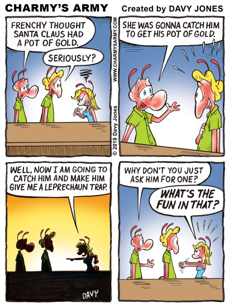 Frenchy's evil Holiday Plan continues to play out!