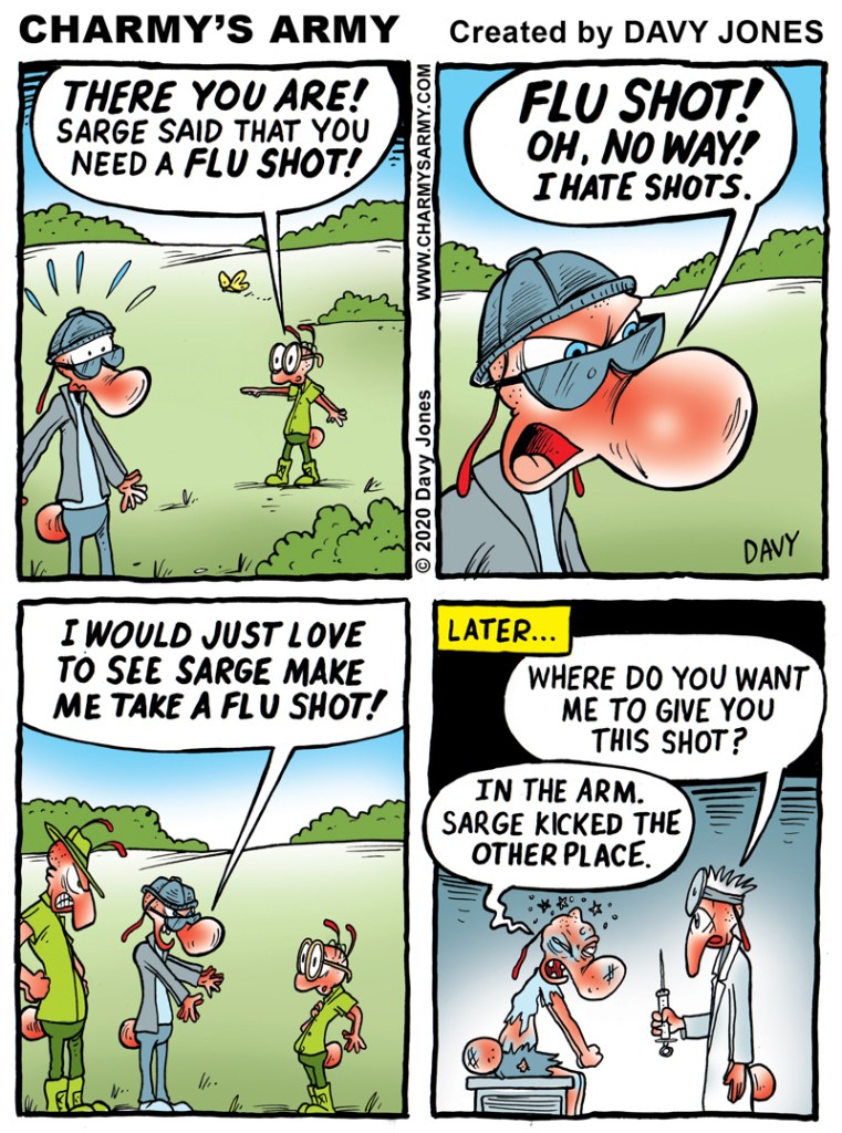 Charmy is Wounded... Takes the Shot... in today's Comic Strip