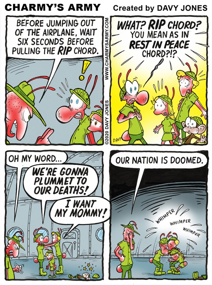 Today's Comic Strip is so Terrifying that Flimp Passes Out!
