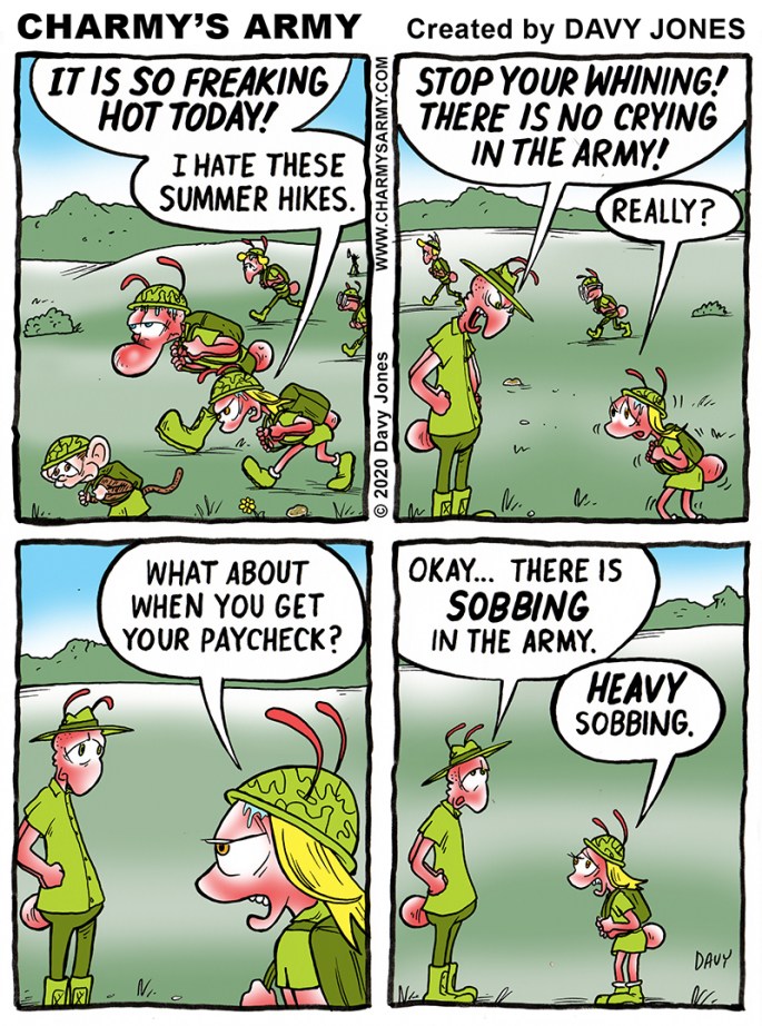 Frenchy rips on Sarge in today's comic strip.