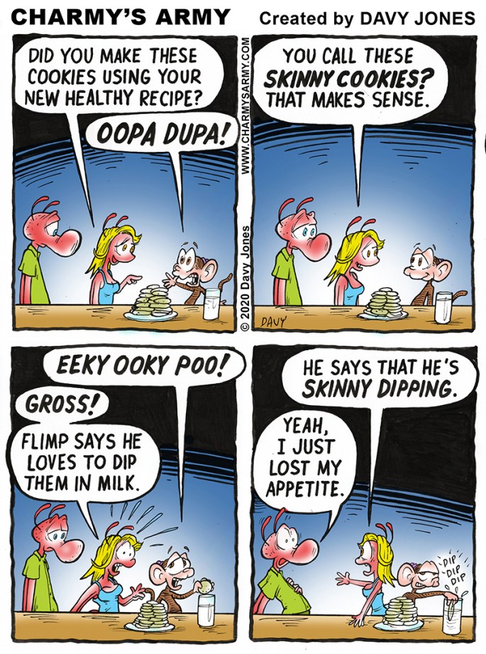 Flimp is so gross in today's comic strip.
