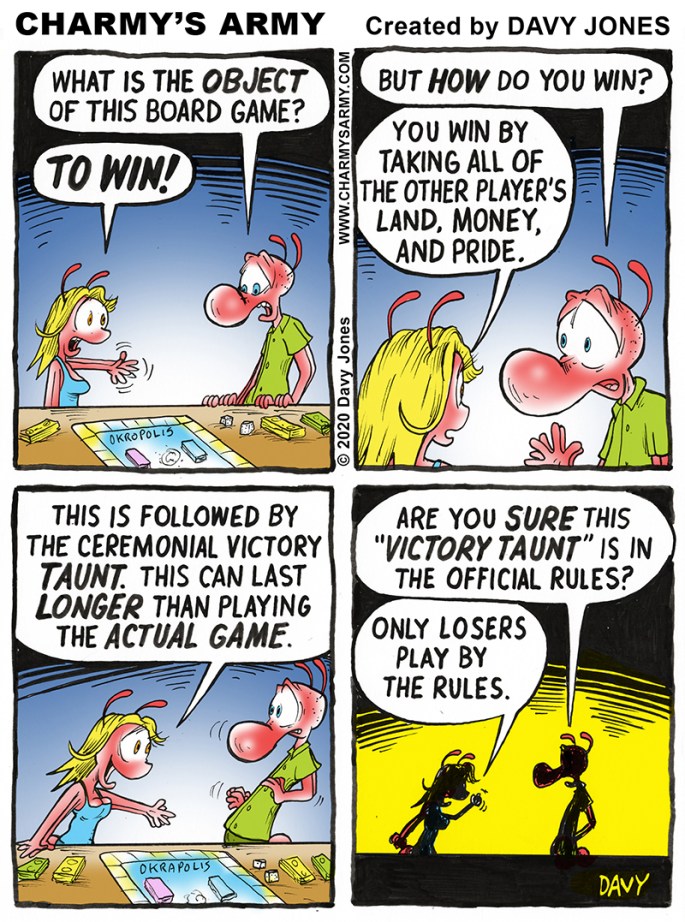 Frenchy Plays an Evil Game in today's Comic Strip