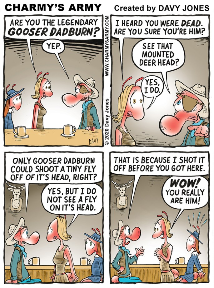 Today's comic strip goes back to the Old West!