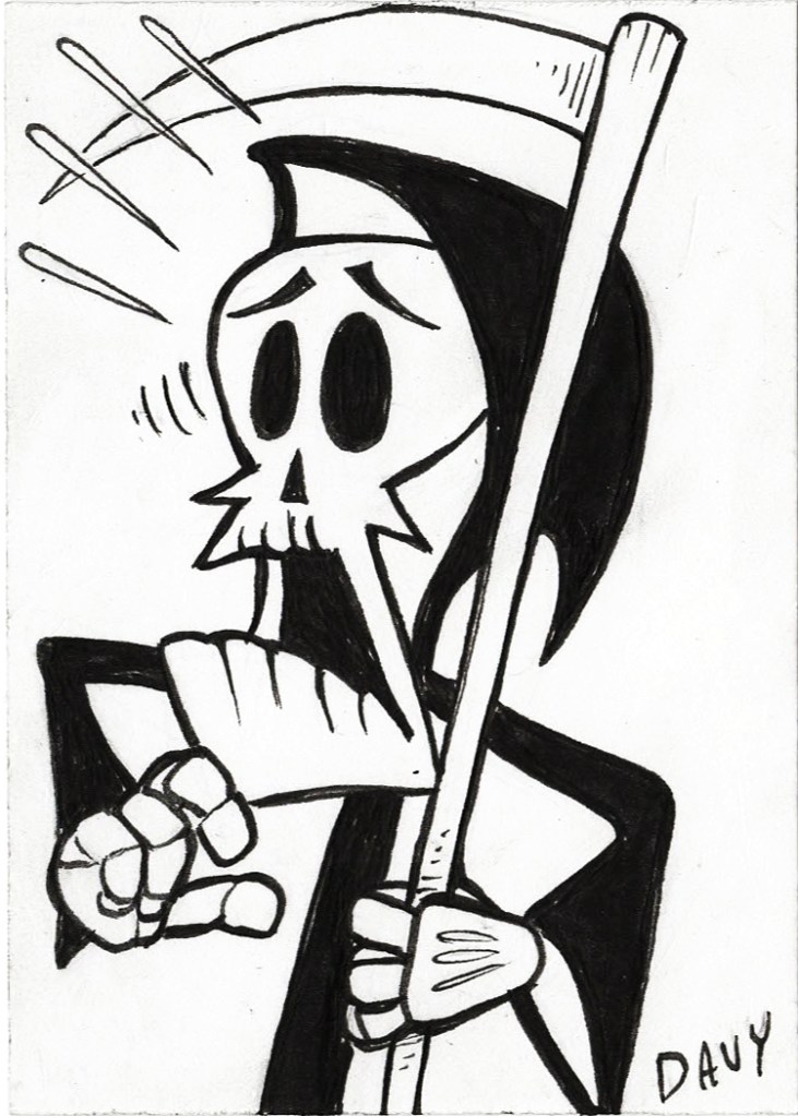 INKTOBER 2020 – GRIM FROM “THE GRIM ADVENTURES OF BILLY AND MANDY”