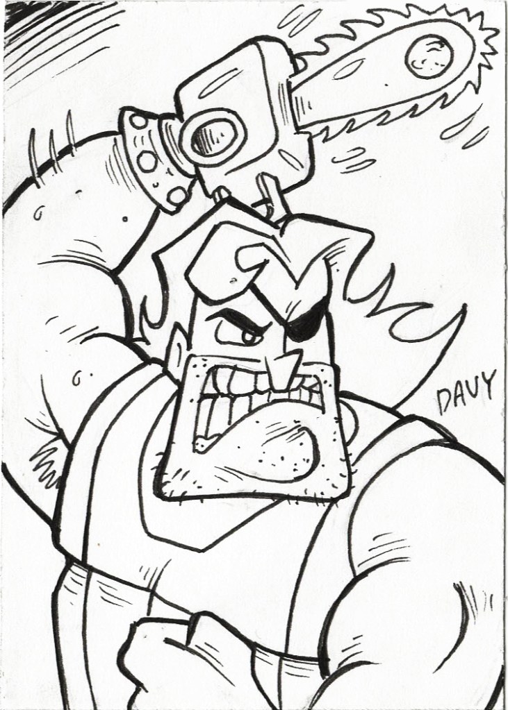 INKtober 2020 -  Day 12 - Hoss Delgado from "The Grim Adventures of Billy and Mandy"