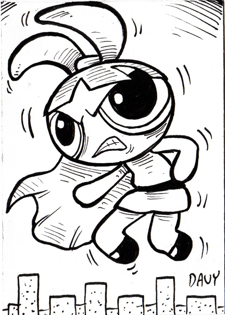 INKtober 2020 - Day 18 - Blossom from the Powerpuff Girls