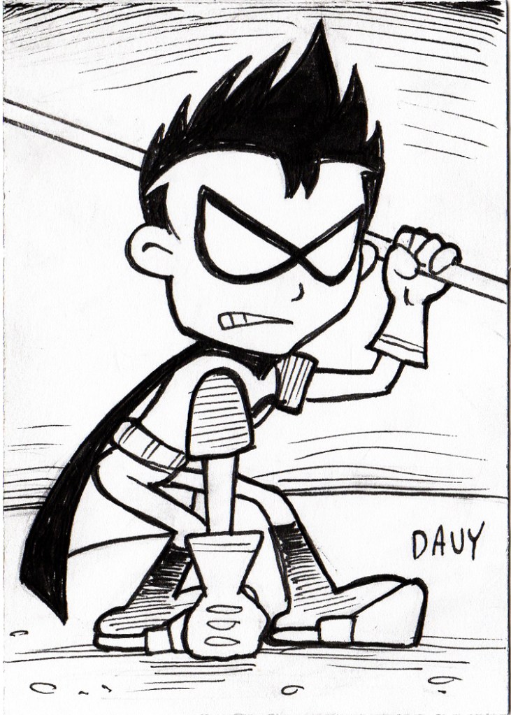 INKTOBER 2020 - ROBIN FROM THE TEEN TITANS