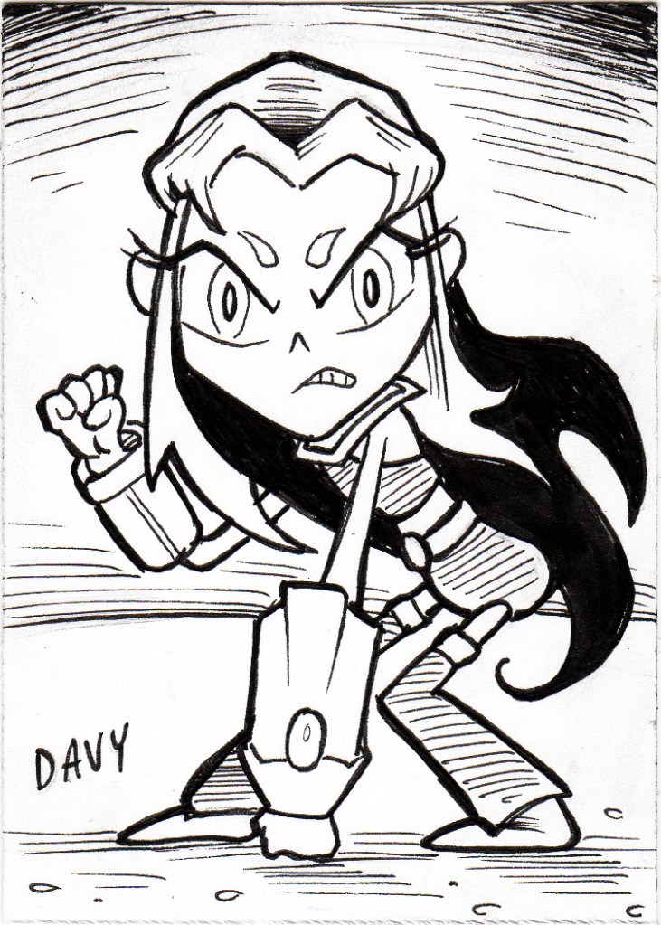 INKtober 2020 - Day 25 - Starfire from The Teen Titans.