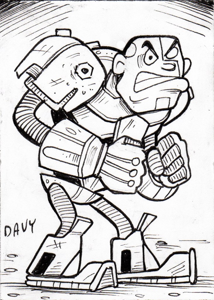 INKtober Day 26 - Cyborg from Teen Titans.