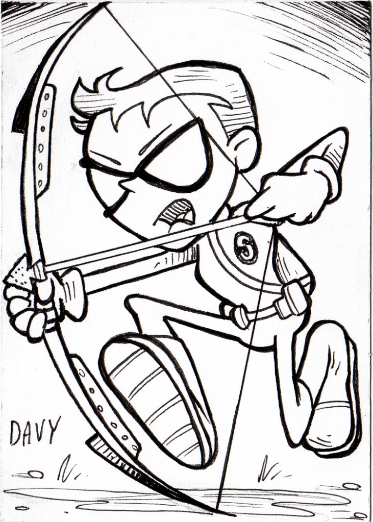 INKtober 2020 - Day 27 - Speedy from Teen Titans