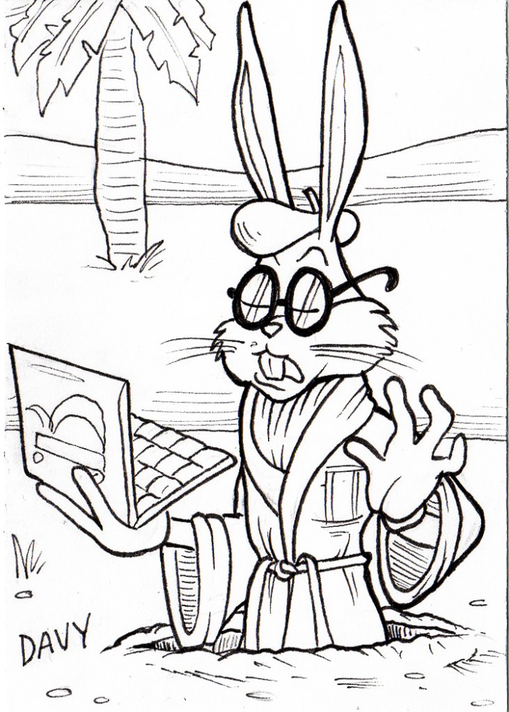 INKtober 2020 - Day 29 - Bugs Bunny goes Hollywood
