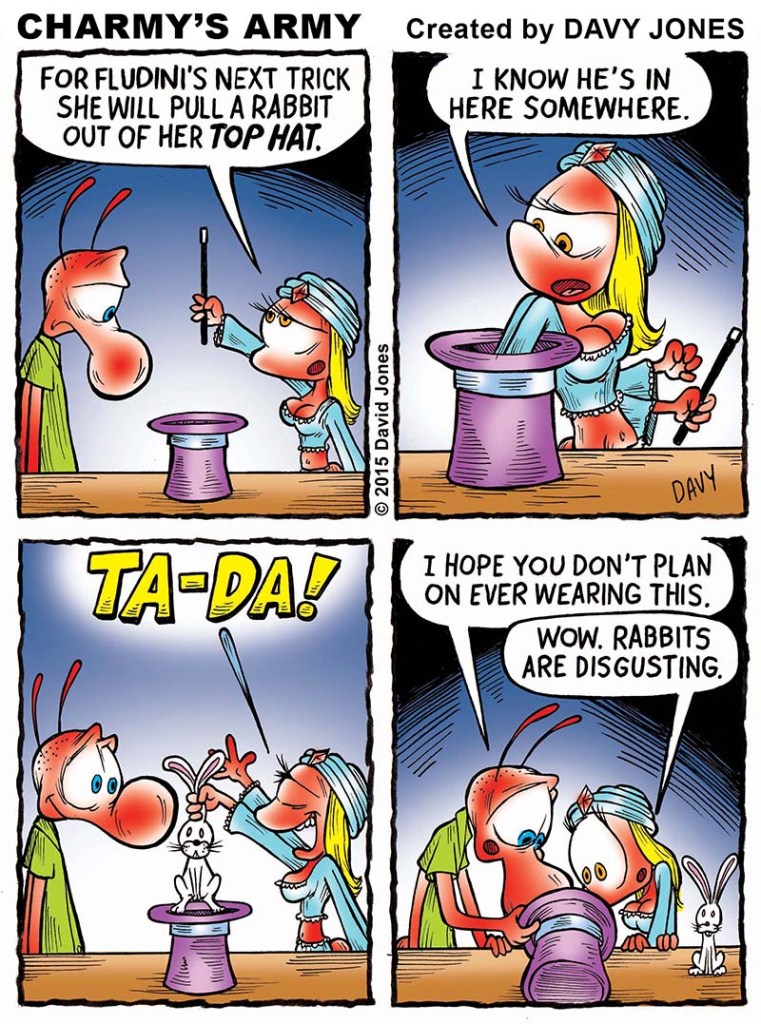 Frenchy's revealing magic trick is showcased in today's hot comic strip!!!