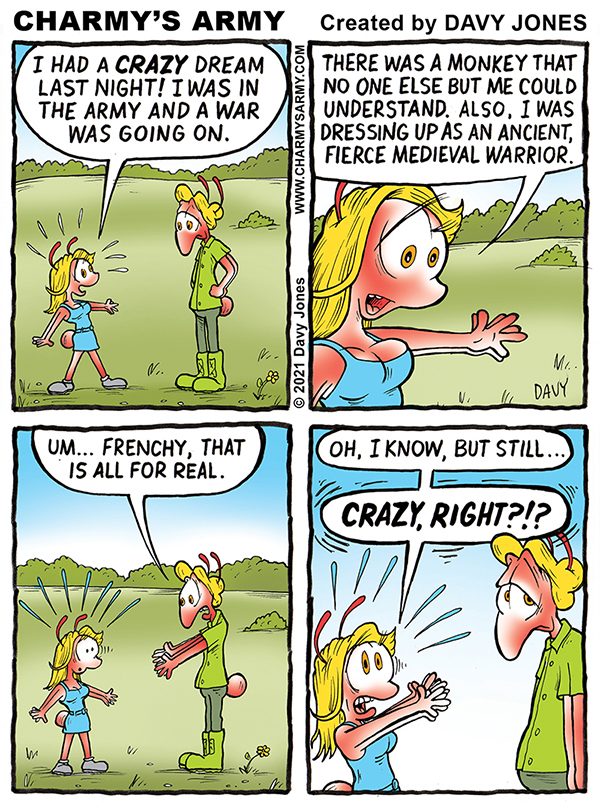 Frenchy Reveals Her Crazy Dream in Today’s Comic&nbsp;Strip