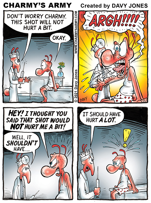 Charmy gets takes a strong shot in today’s comic&nbsp;strip!!!