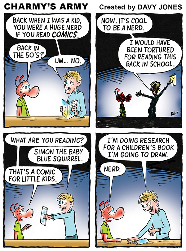 Davy Reads on a Kid’s Level in Today’s Comic&nbsp;Strip.