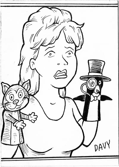 From INKtober 2021, here is some original art depicting Luanne Platter from Mike Judge's King of the Hill inked traditionally by hand by Davy Jones, creator of Charmy's Army,. 