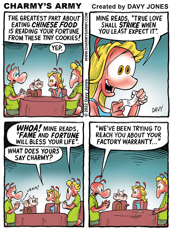 Charmy’s Fortune Cookie is Defective in Today’s Comic&nbsp;Strip