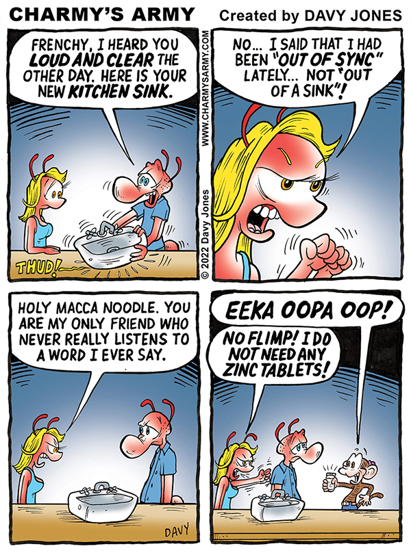 Frenchy and Charmy are not in sync in Today’s Comic&nbsp;Strip