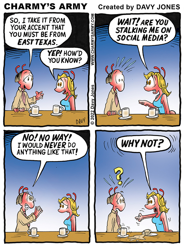 Frenchy says to FOLLOW HER but don’t FOLLOW HER… in today’s Comic Strip… Read&nbsp;why!!!