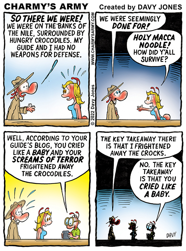 Charmy is Surrounded by Crocodiles in Today’s Comic&nbsp;Strip