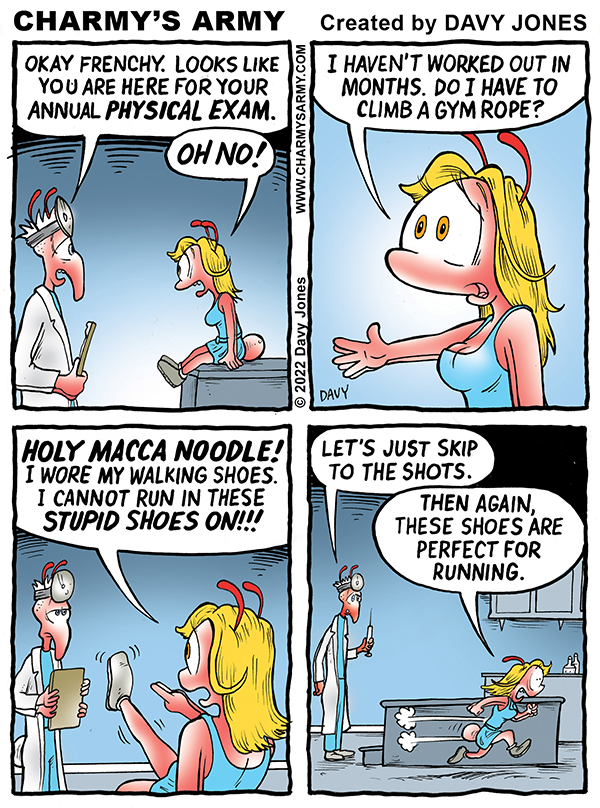 Frenchy Gets a Physical in Today’s Comic&nbsp;Strip