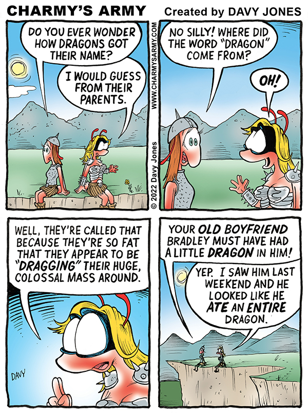 Warrior Wench Wendy Educates the World on Dragon Facts in Today’s Comic&nbsp;Strip