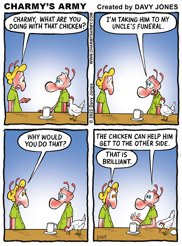 Charmy and a Chicken Walk into a Bar in Today’s Comic&nbsp;Strip