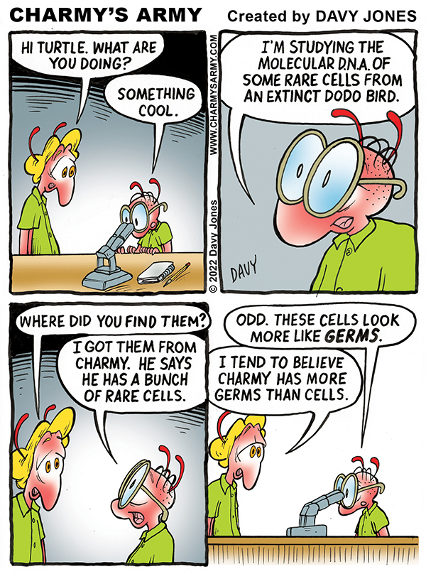 Turtle Studies some DNA in Today’s Comic&nbsp;Strip