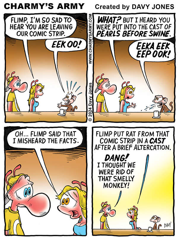 Does Flimp really have a new gig in another comic strip?
