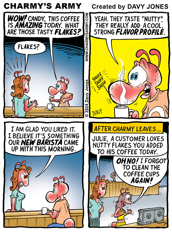 November 1, 2024: New Comic Strip from Charmy’s Army – “Crappy&nbsp;Chino”