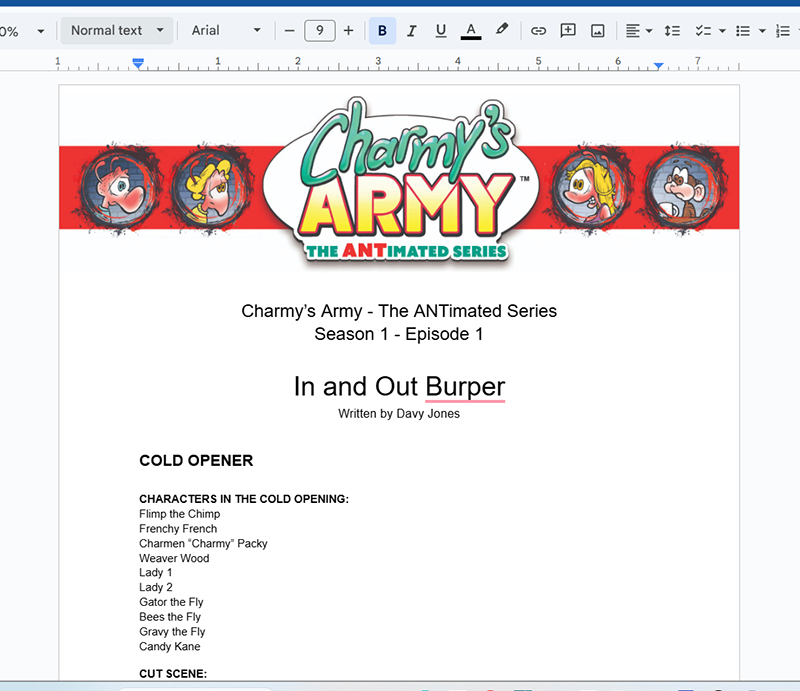 ANIMATION PREVIEW – Check out the script for Episode One’s Cold&nbsp;Opener